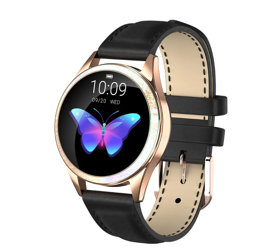

2021 Jewelry Waterproof Fitness kw20 smartwatch women Smart Watch for IOS Android with Heart Rate Blood Pressure Sleep Monitor