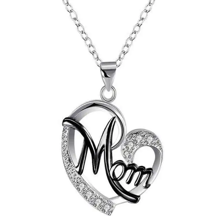 

Plated Stainless Steel Initial Pendant Letter Necklace Chain Crystal Personalized Diamond Name Letter Initial Necklace