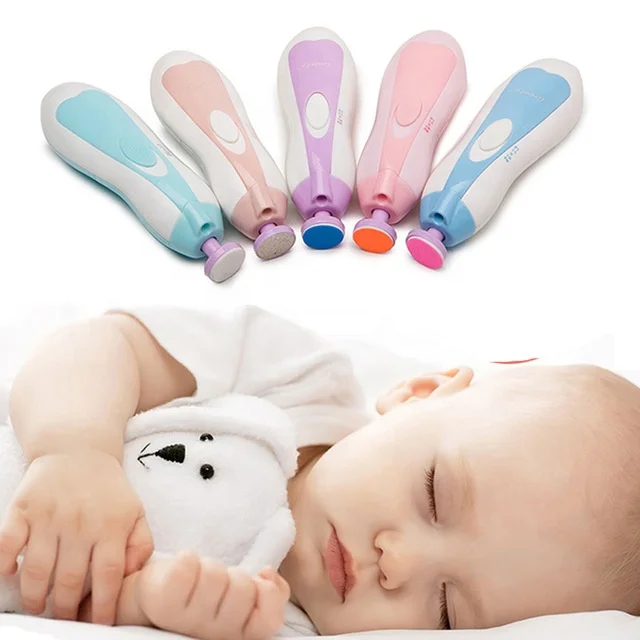 

Portable Baby Nail Care Tools and Equipment Electric Nail File Set Baby Nail Trimmer, Pink, blue, green, purple,beige