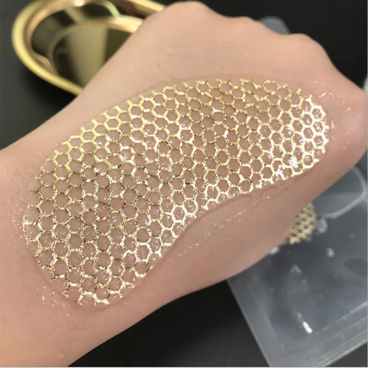 纯24 18k 黄金水晶胶原蛋白眼膜抗衰老永远生活用品清凉凝胶眼盖放松