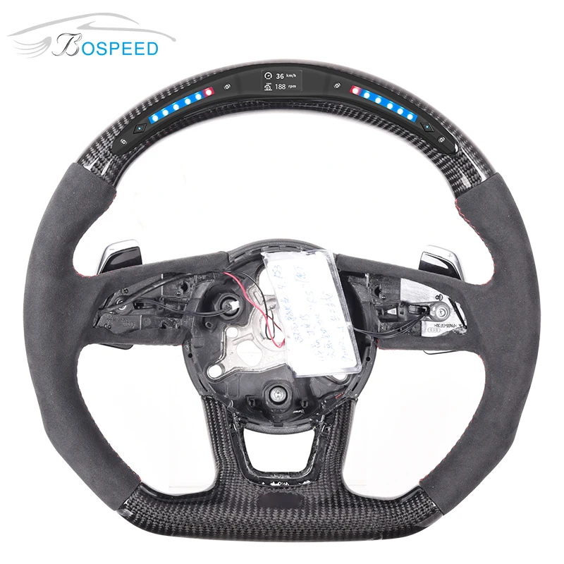 

LED Carbon Fiber Steering Wheel for Audi RS3, Customized color