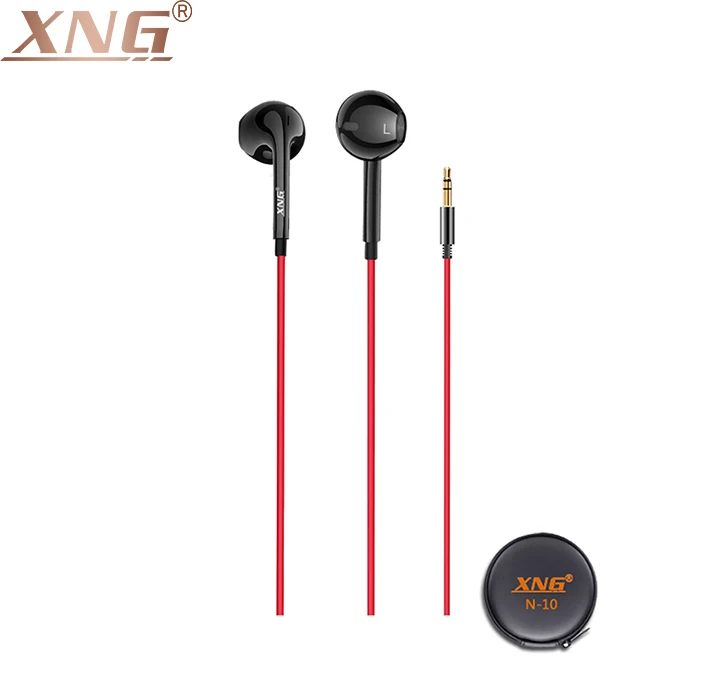 

XNG Good Quality 3 Meters Long Line Earphone, Red