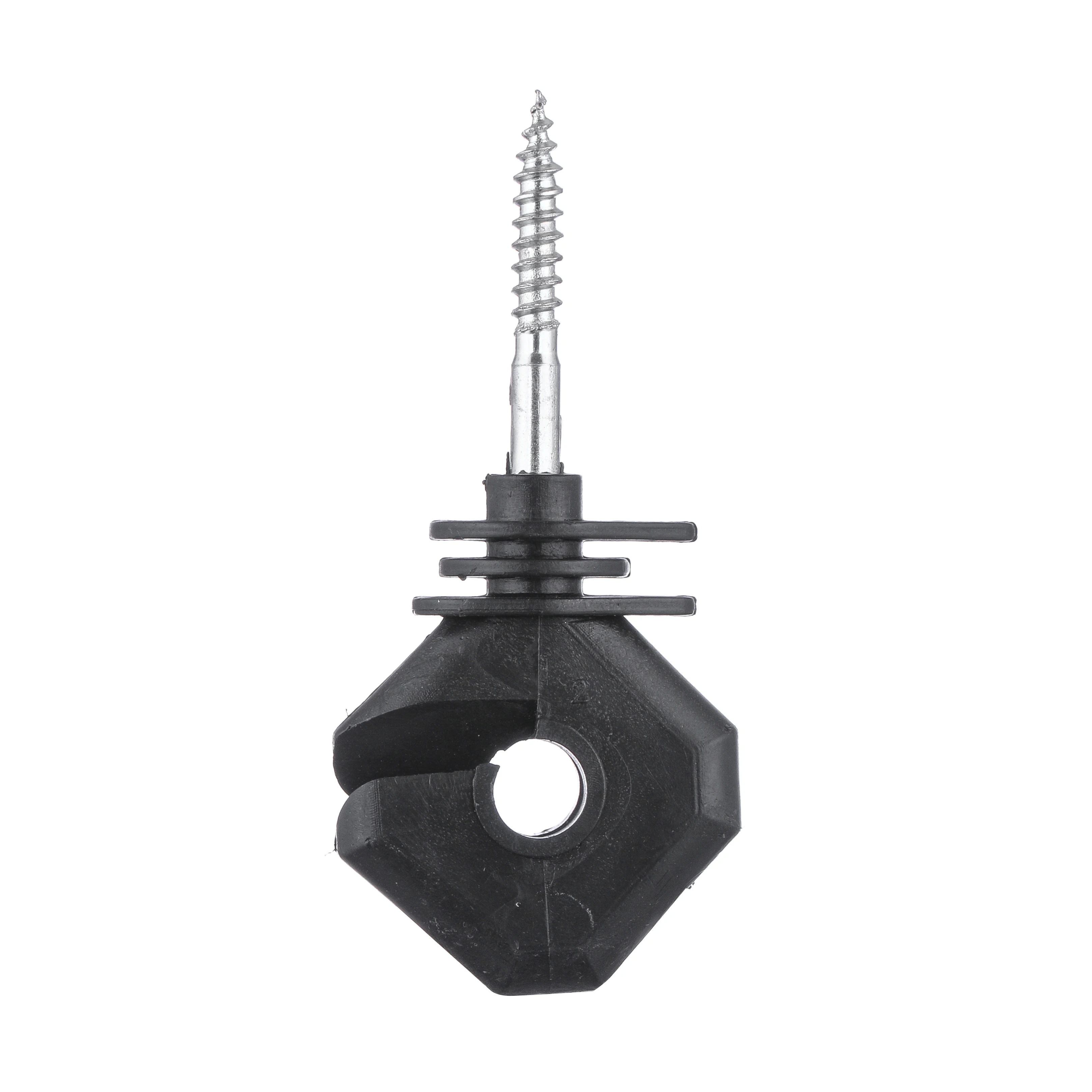 

High Quality Wholesale Terrui INS001 Screw-In Ring Insulator for Garden/Animal Farm/Husbandry Electric Fence Insulator, Black or customized