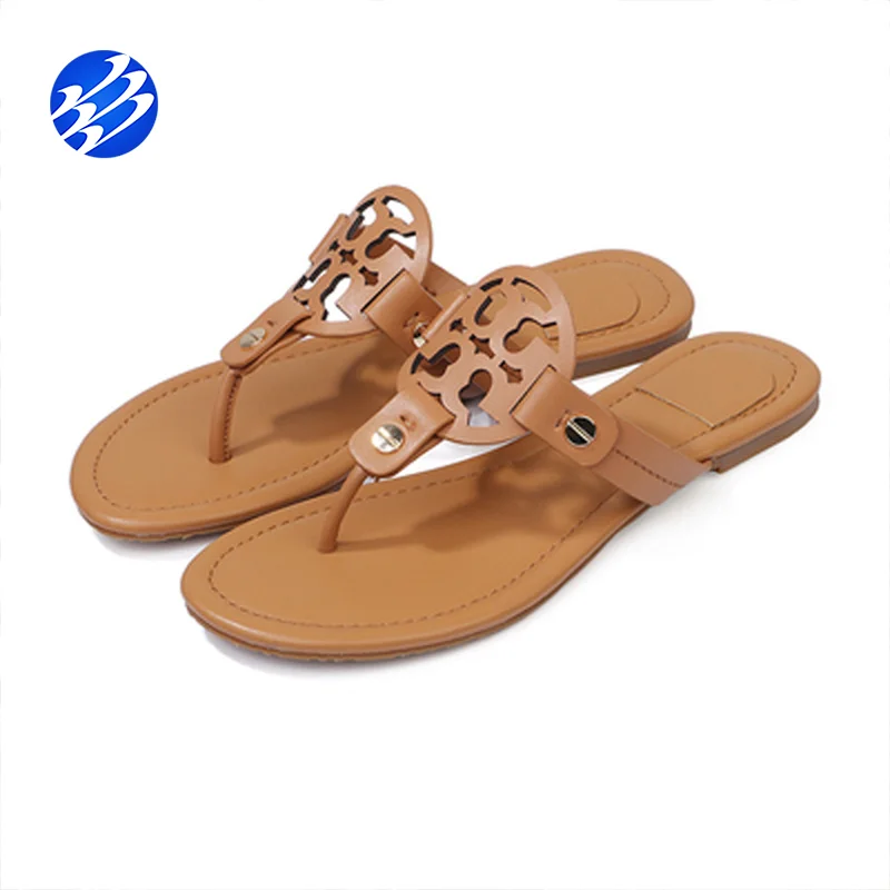 

Ladies High Quality Brand Sandals Flat Outdoor TB Sandals Women, White black brown