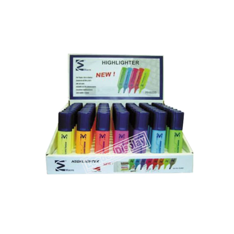 Custom Waterproof Lighter Display Counter Top Cardboard Lighter Display