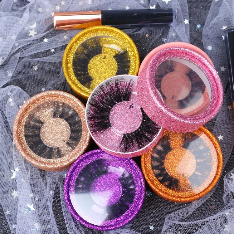 

Wholesale 25mm 3D Faux Mink Eyelashes Popular Style Faux Mink Eyelashes With Custom Eyelashes Packaging Box