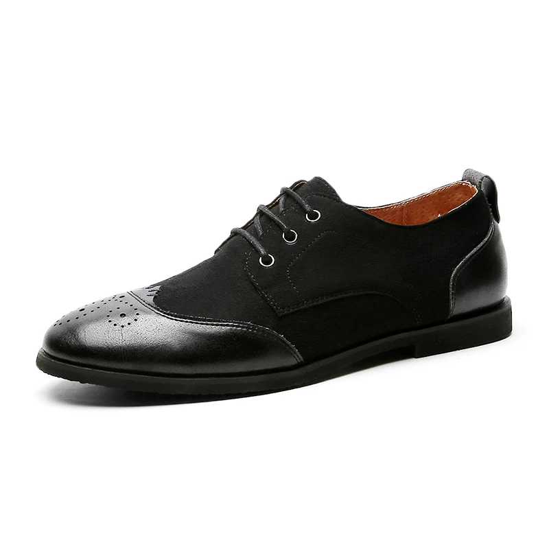 

Factory Directly Supply Classic Modern Formal Oxford Wingtip Lace-up Shoes For Italian Prince Men