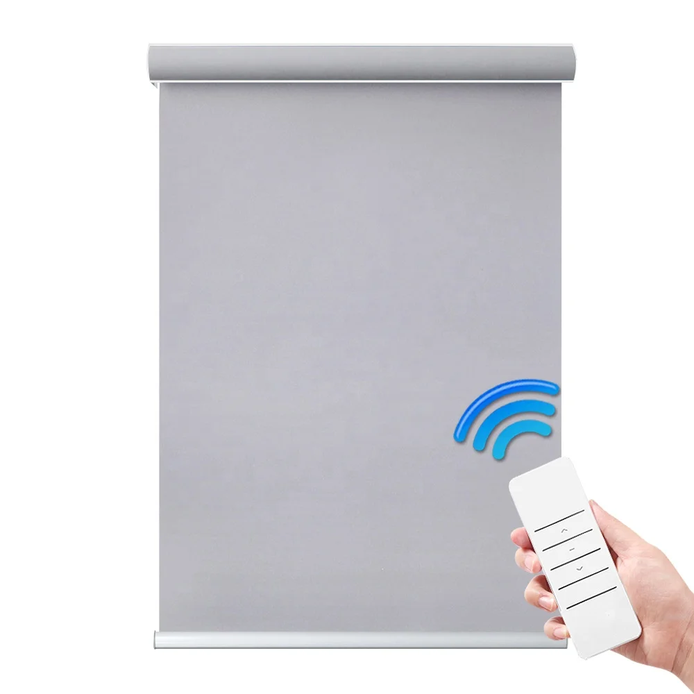 

Hot selling free samples automated control motorised roller blinds with electric lithium batteries