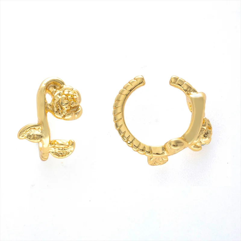 

Fashion non-pierced earrings Simple and fashionable wild ear bone clip with real gold plated