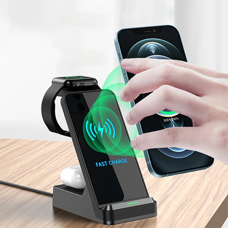 

UUTEK H15 new design wireless charger 20.5w max standup 3 in 1 wireless charger
