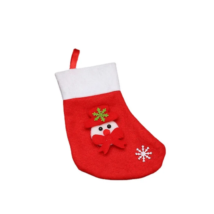 

Santa Claus Snowman reindeer candy socks, Christmas gift mini cartoon gift bag