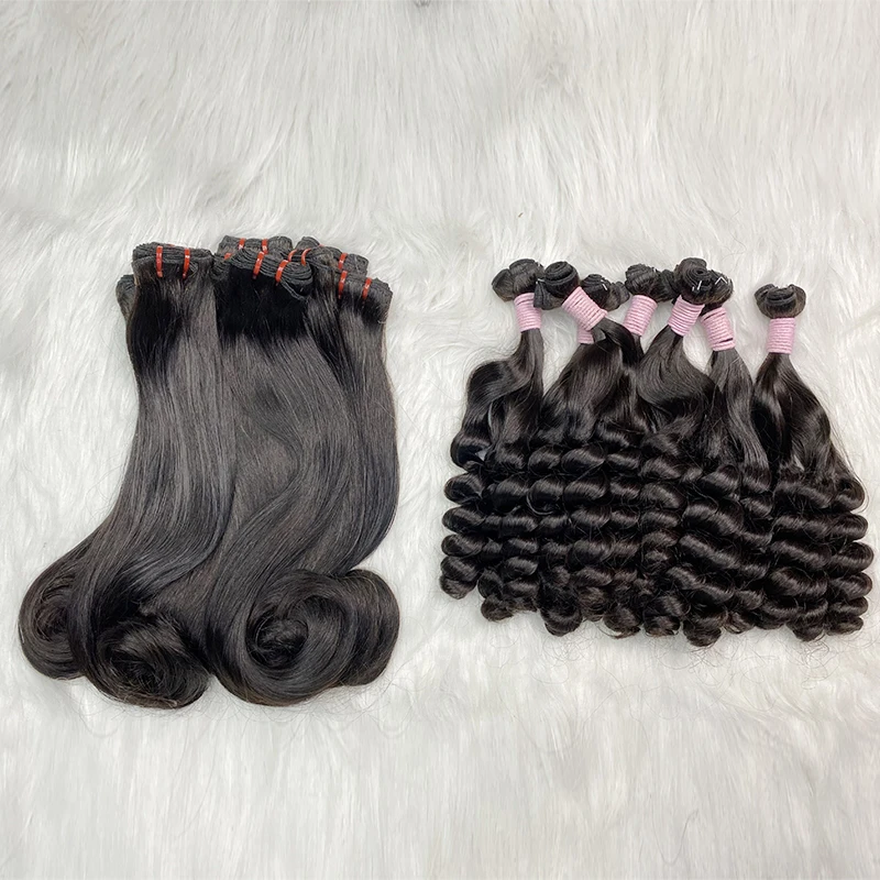 

wholesale virgin remy super double drawn hair cuticle aligned virgin hair double drawn 100% human hair, Natural black color