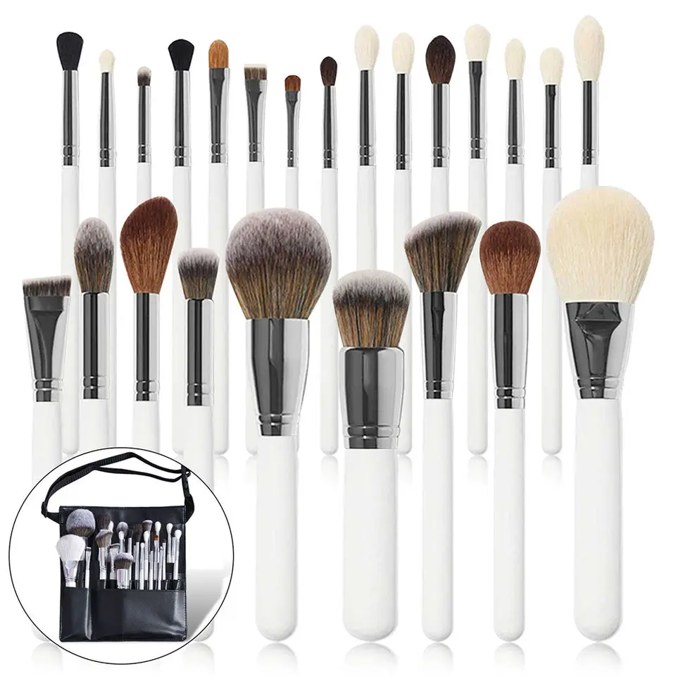 

Wood Handle Private Label Foundation Cosmetic Makeup Brush Set Kit Wholesale Brush Make Set up Black Luxury Makeup Brushes