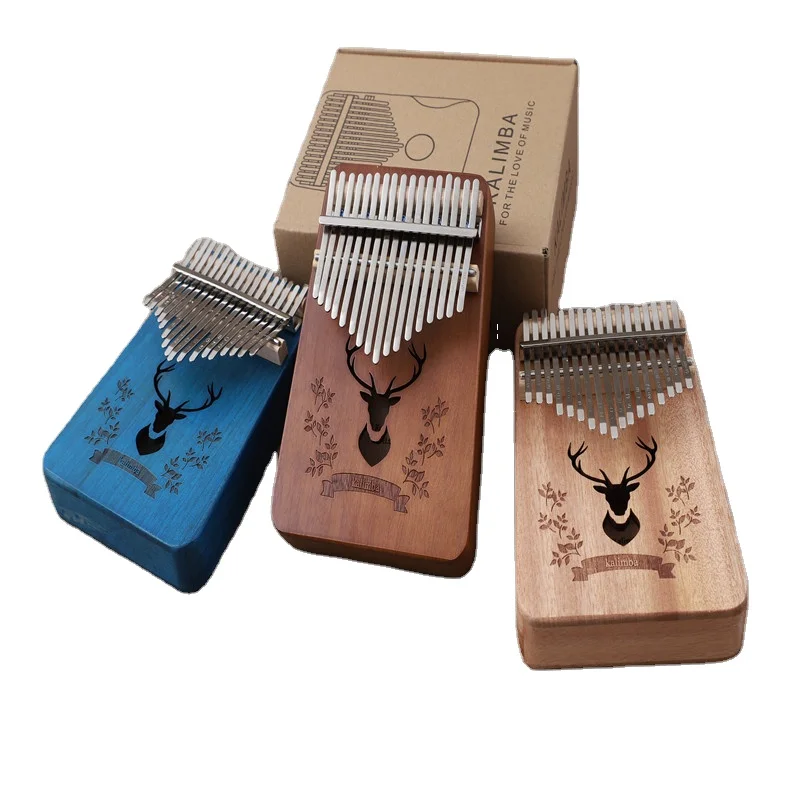 

2020 Hot Nanzhu wood 17 key kalimba DIY portable kalimba, Nature