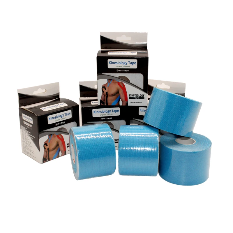 

Hot Sale Free Samples Waterproof Elsticity Ce Sports Kinesiology Tape, Pink