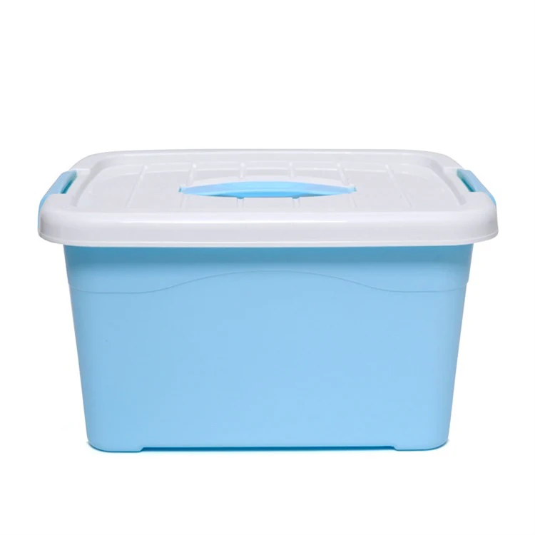 

50l blurry plastic box plastic containers for storage with hinged lid