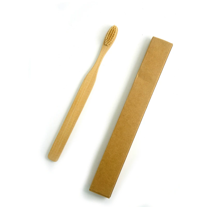 soft medium and hard bristle natural bamboo round toothbrush