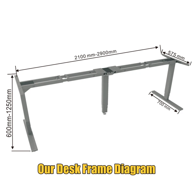 3 Leg Height Adjustable Standing Table Desk Parts Benching Staff Table