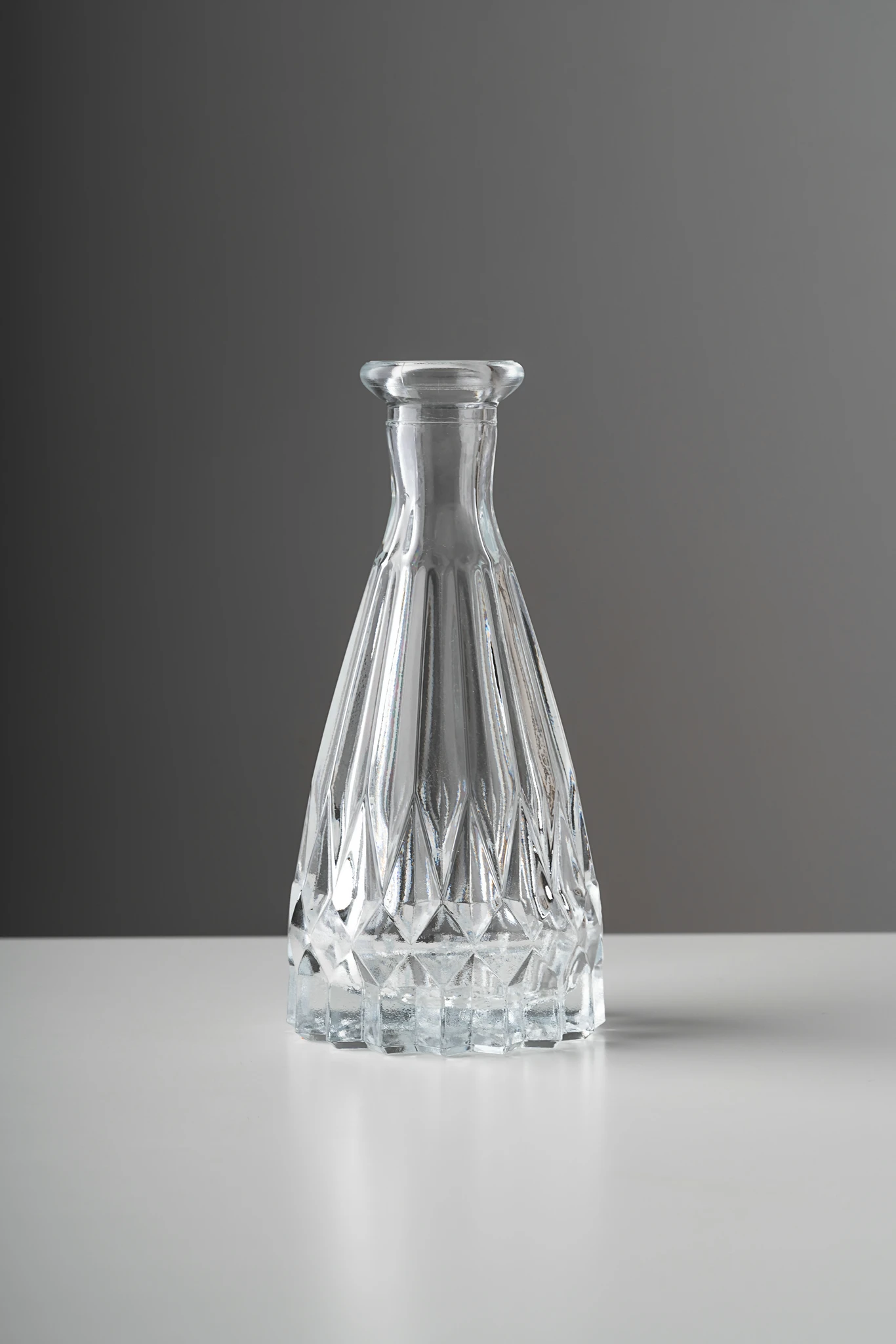 Nordic Style Transparent Mini Crystal Clear Glass Flared Flower Vase