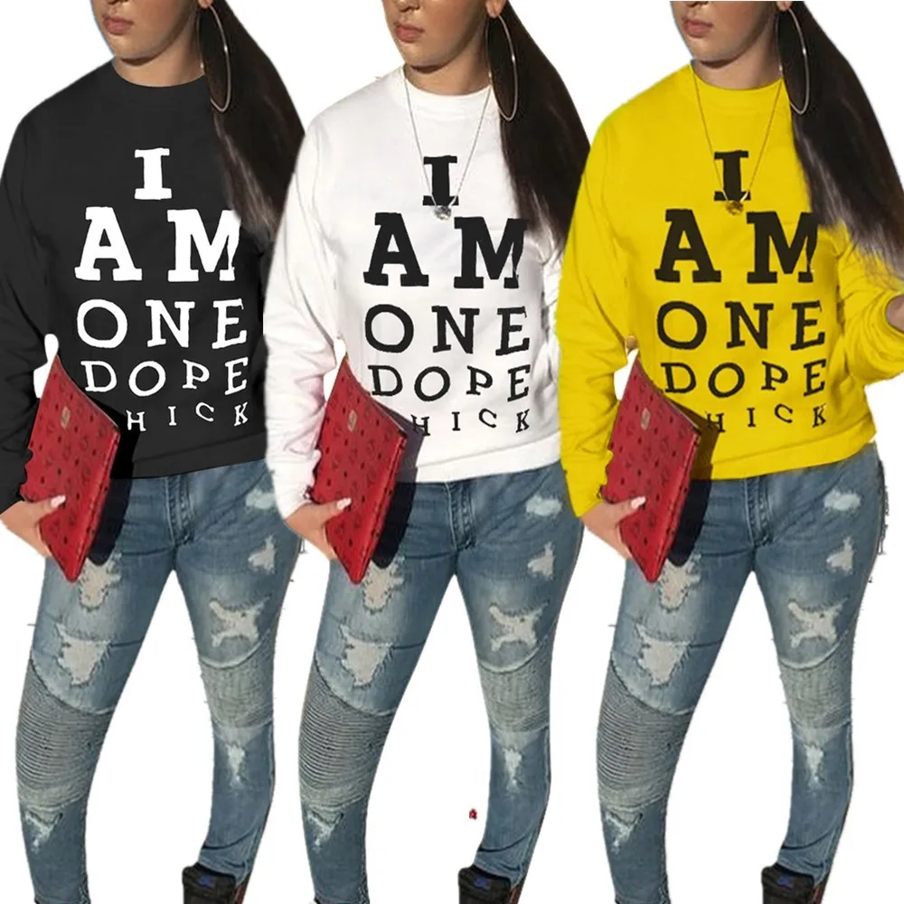 

2021 new superrich, Amazon, European and American women's clothing selling casual alphabet print hoodie sexy fashion coat