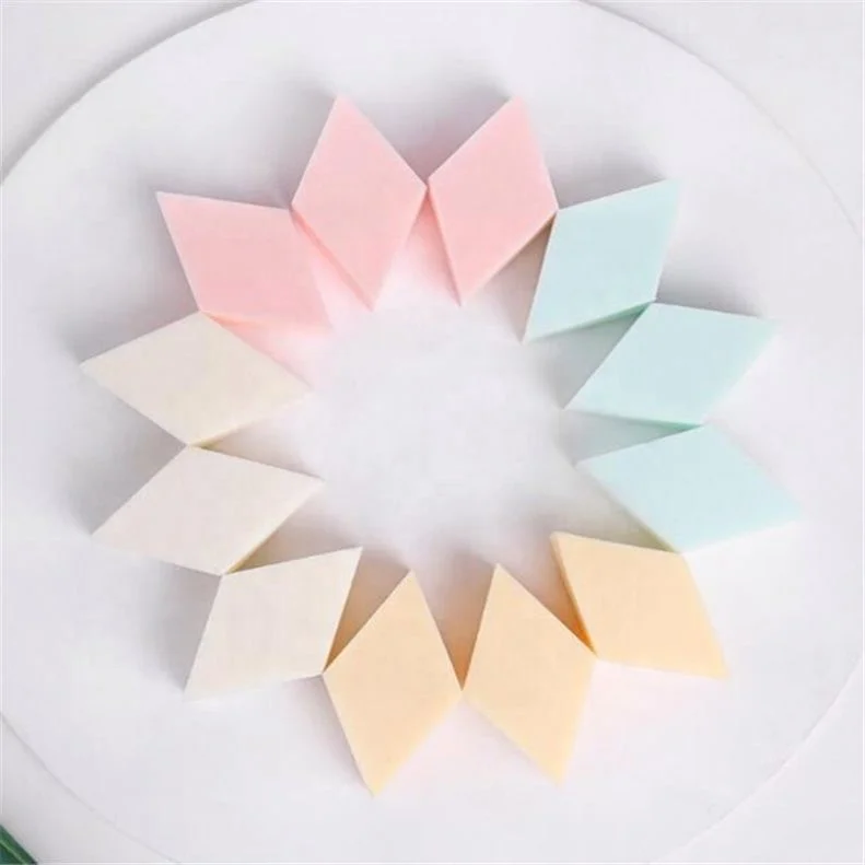 

Super Soft Rhombus Makeup Sponge 15 Pcs Hydrophilic Disposable Beauty Makeup Blender in Stock, Pink/white/yellow/blue