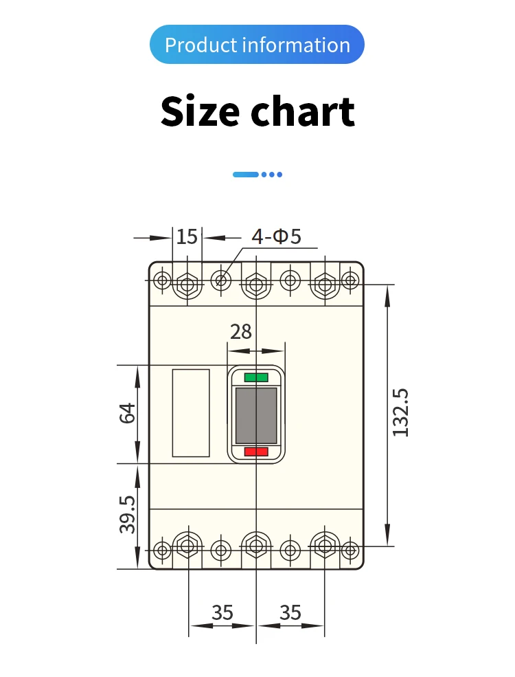 Chnt Nm10 Series 3 Pole Nm1 100amp Mccb Moulded Case Circuit Breaker