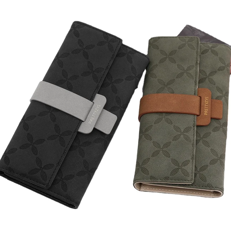 

Amazon Hot Selling Wallet Fashion Lady Women Clutch Long Zip Purse Leather Wallet Card Holder, 8 colors