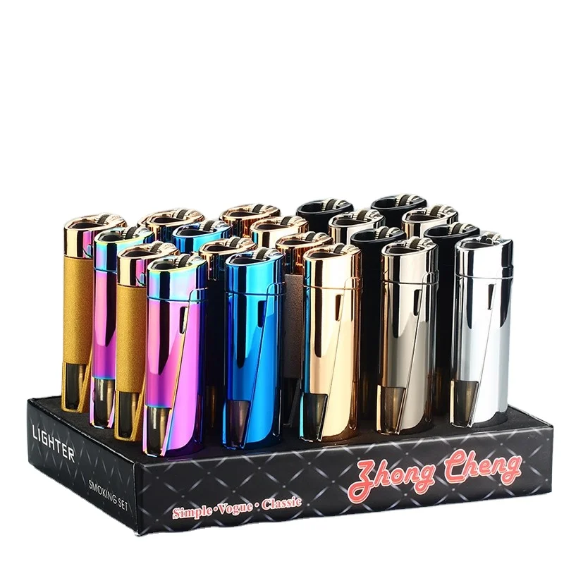 

Flame encendedor lighter cigarette gas cheap feuerzeug custom logo refillable, 8 colors