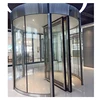 Wide Voltage Commercial Full Automatic Foldable Revolving Doors with breakout function