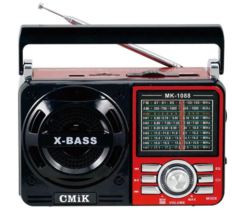 

cmik mk-1088BT blue tooth speaker USB/TF card long range old weather other emergency crank am/fm/sw1-7 light home portable radio