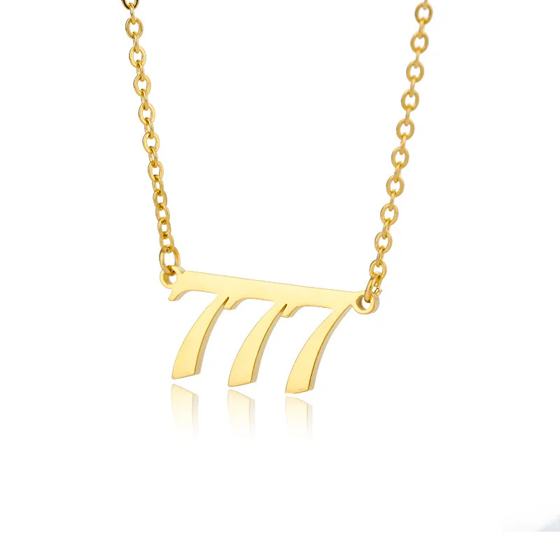 

Pendants Diamond Gold Initial Angel Number Necklace For Women Necklaces