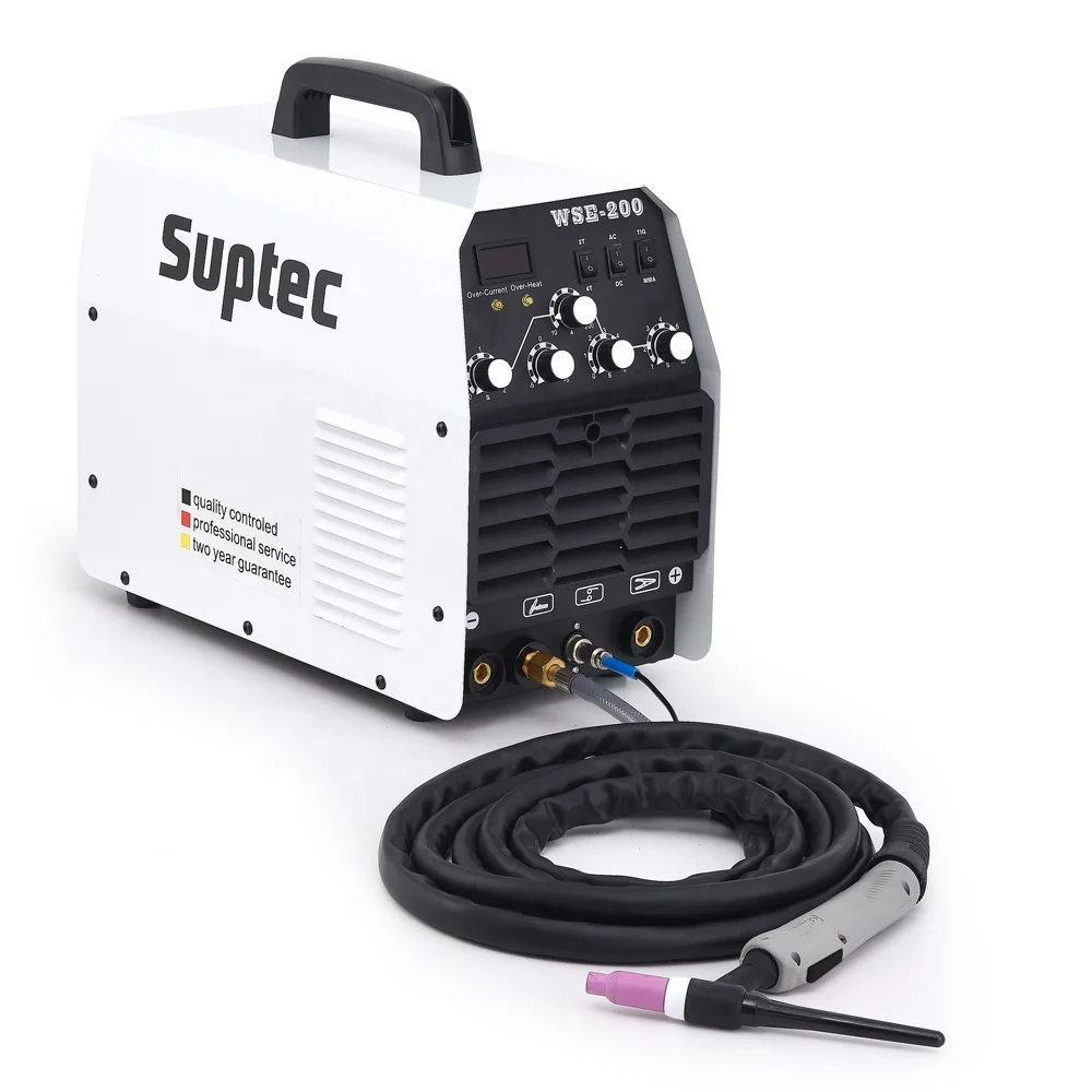 
SUPTEC high frequency electric soldadora tig/mma IGBT inverter welders wse 200 amp tig welder ac dc aluminum tig welding machine 