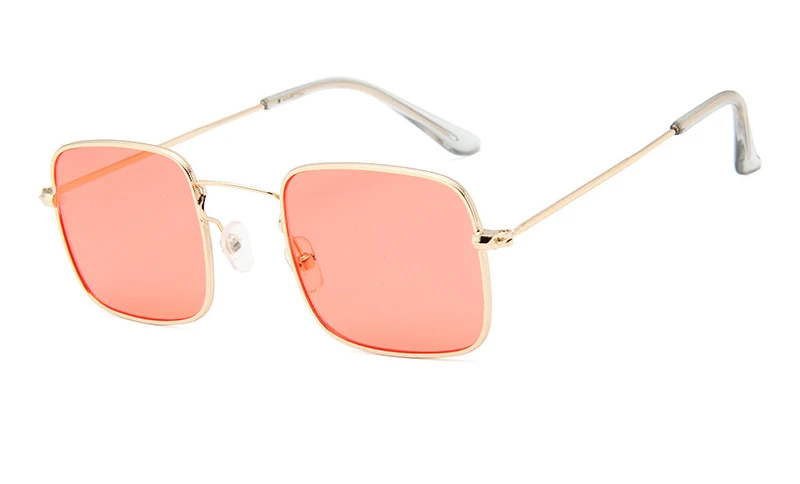 2019 Trendy  Multi Color Metal Small Frame Gafas De Sol Women Men Square Sunglasses