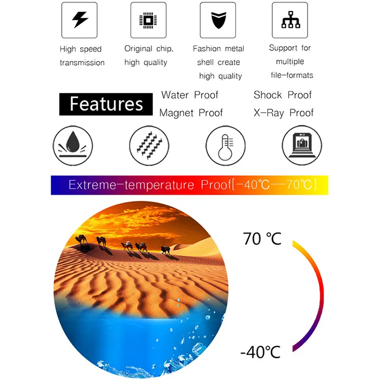 Ceamere Wholesale Original USB2.0 High Speed Metal USB Flash Drives 16GB 8GB 4GB 32GB 64GB 128GB Pendrive Metal USB Flash Drives