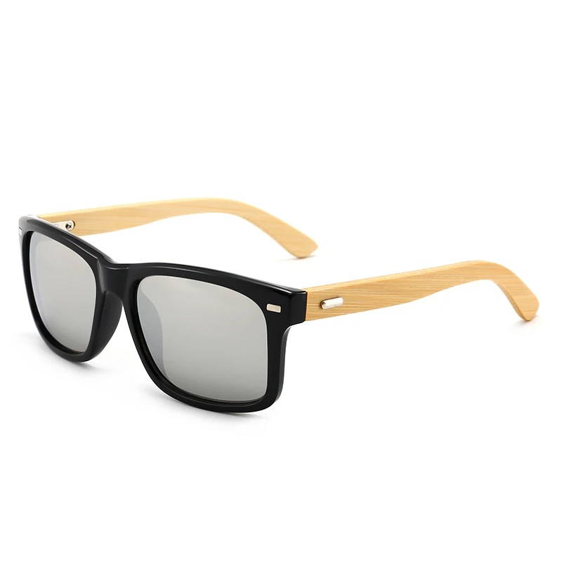 

Classic square shades unisex bamboo sunglasses, Any color