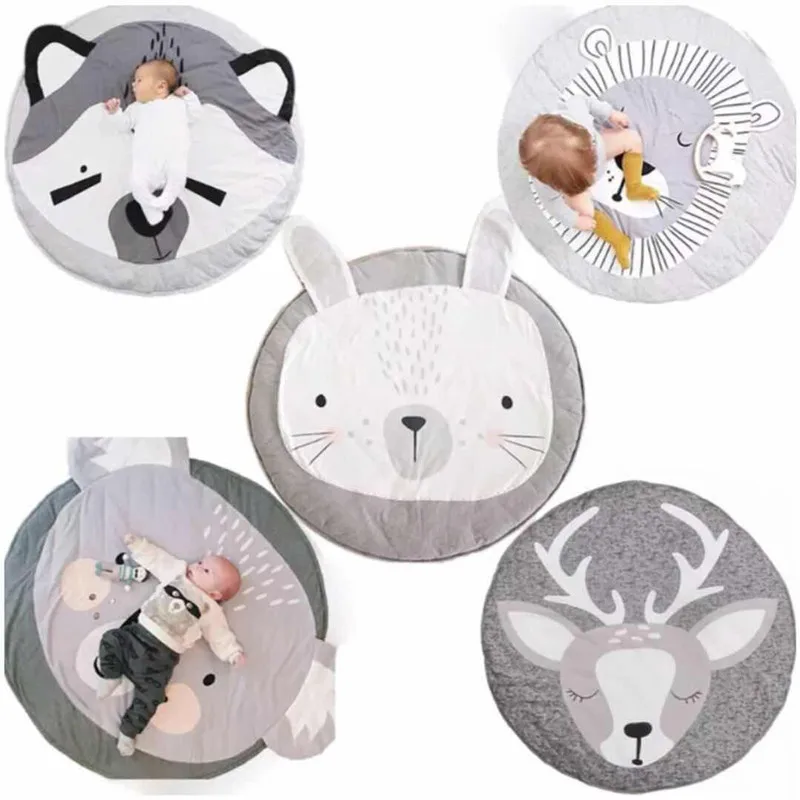 

Hot Sale Cotton Animal Playmat Kids Sleeping Mat Soft Play Mat For Baby, As picture