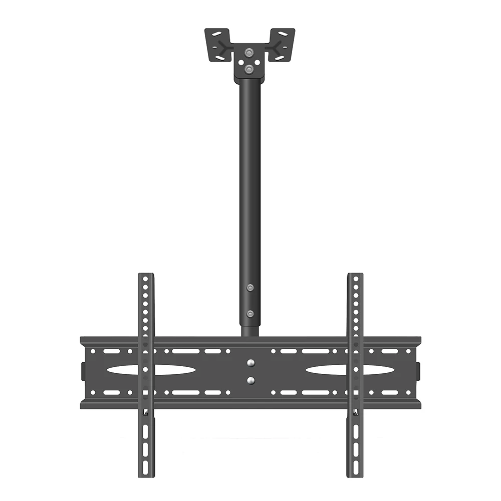 

Hot selling ceiling TV bracket suitable for 32-72 inches 360 degree swivel LCD tv stand with cold rolled steel monitor mount