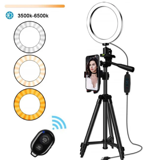 

Portable 10 Inch Rnglight Live Beauty Fill Lamp Foldable Tripod Selfie Led Ring Light