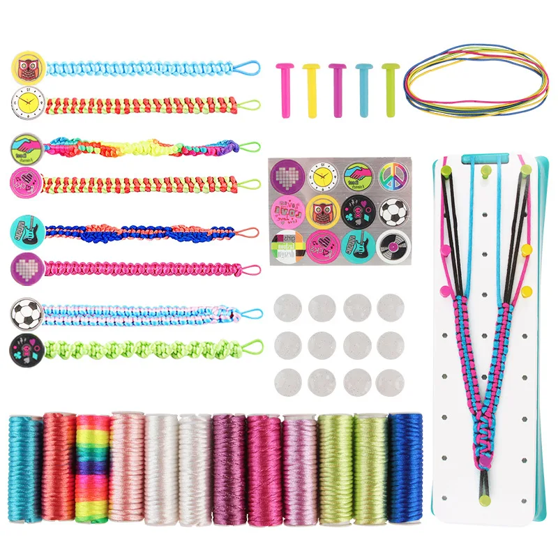 

friendship bracelet making kit girly birthday gift gift idea DIY bracelet jewelry making kit kids craft kit