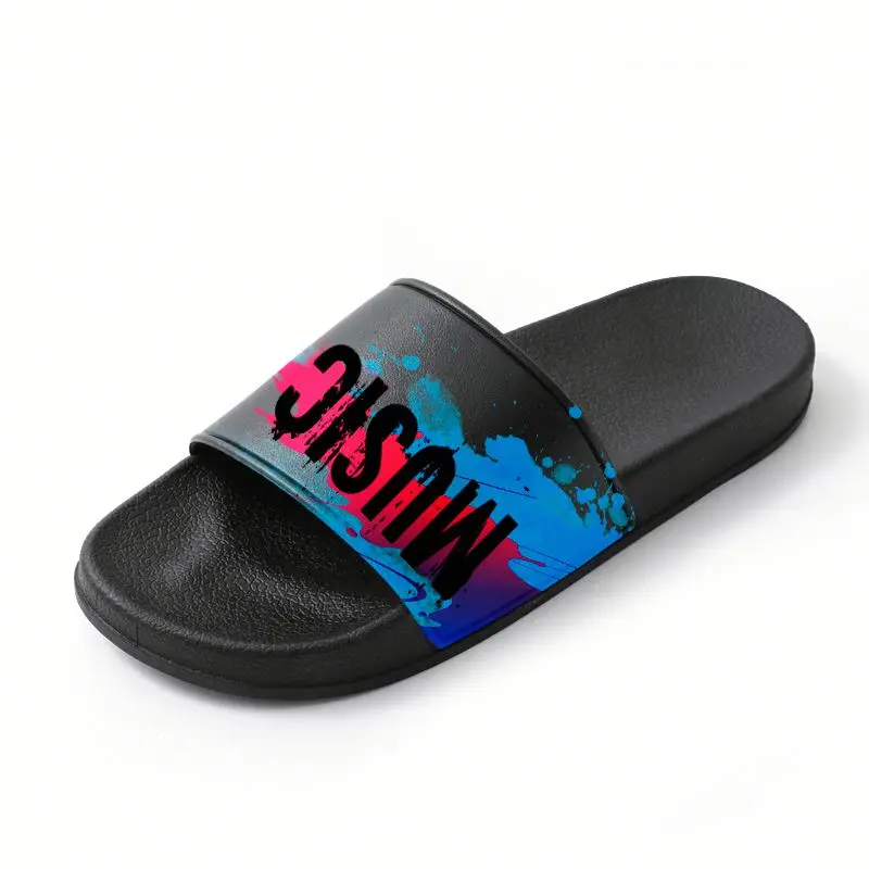 

Designer Sandals Custom Slides,Custom Logo Black Slides Sandal Men,Custom Printed Slippers Slides Footwear