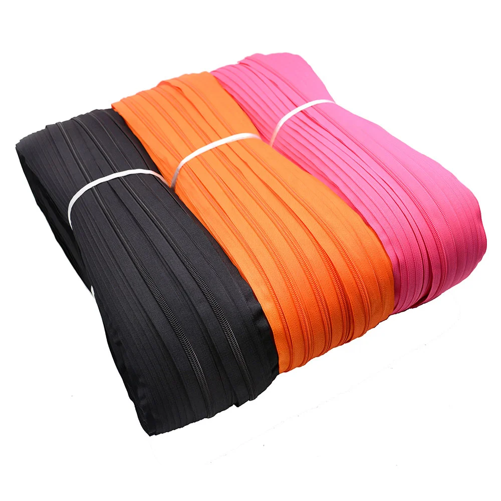 
all size high quality nylon zipper long chain slider factory 