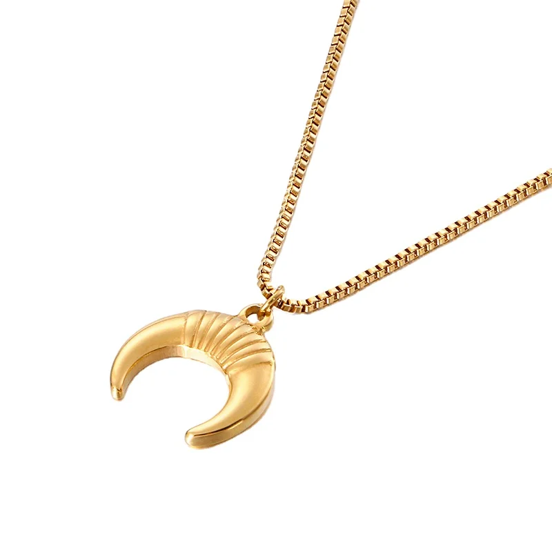 

High Quality Customized Necklaces Stainless Steel Jewelry Necklaces for Moon Design