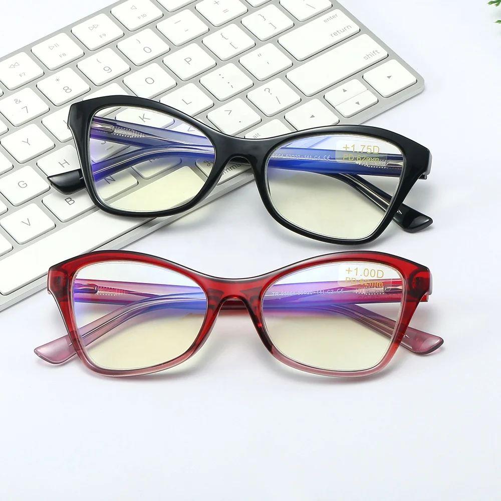 

Sunbest Eyewear 95664 New Style Fashion Anti Blue Light Presbyopic Glasses TR90 Spring Hinge Reading Glasses, Customize color