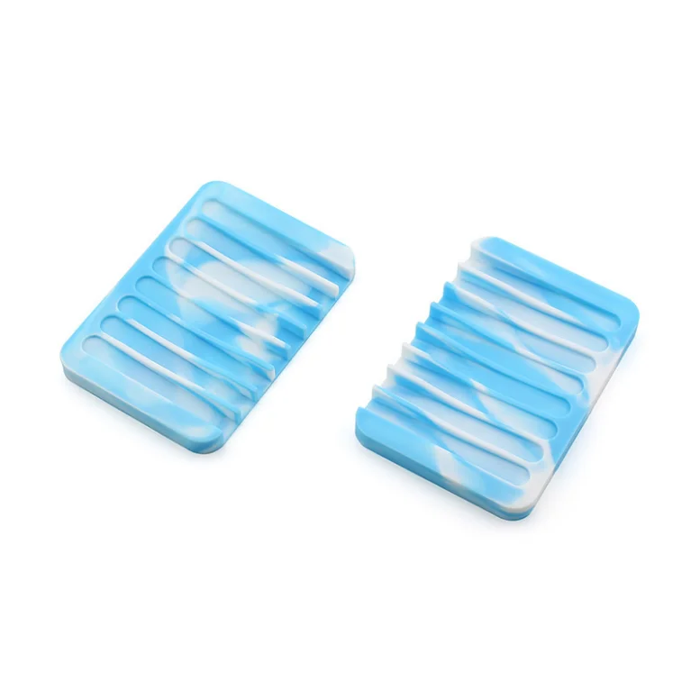 Eco Friendly Bathroom Silicone Soap Holder Travel Soap Dish With Drain