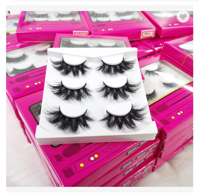 

Wholesale 6D Faux Mink Eyelash Custom Label Cruelty Free Vegan Lashes 6D Silk Eyelashes, Black color