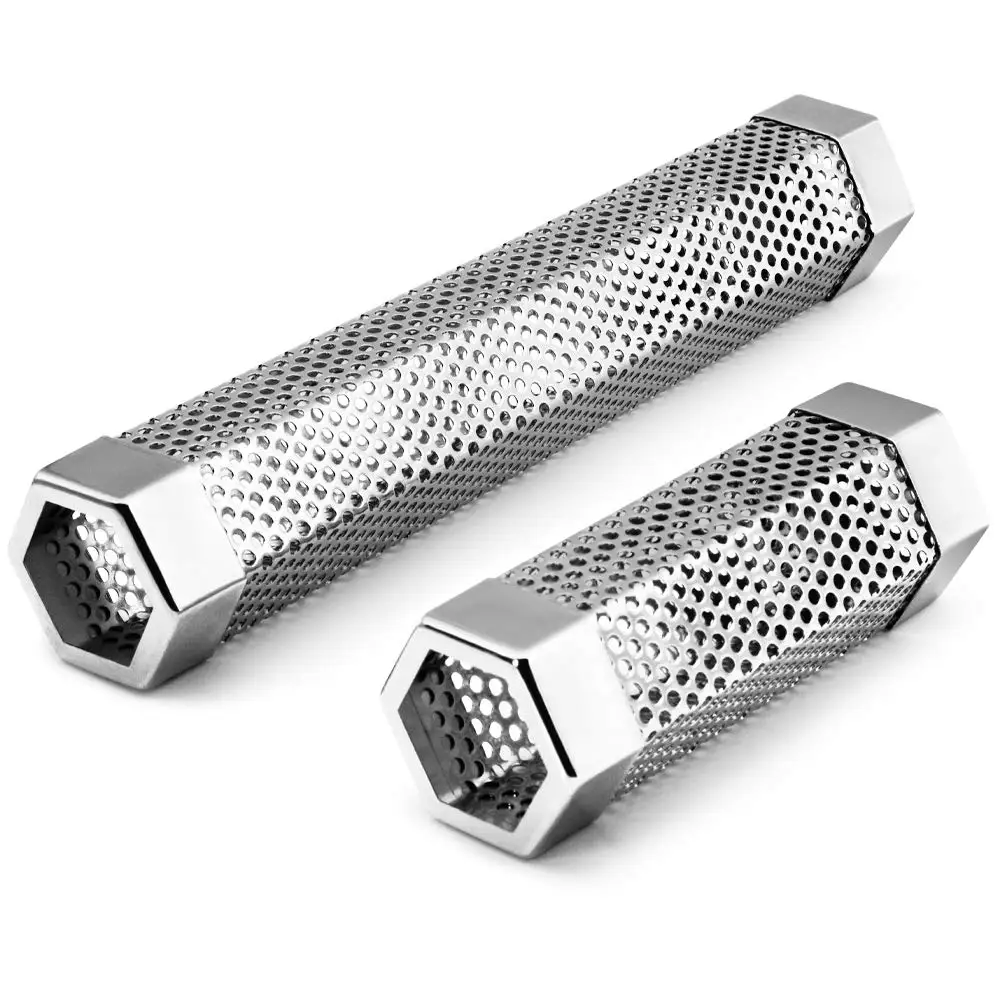 Pellet Smoker Tube 6 "length Hexagon Shape Perforated Bbq Tube Amazing