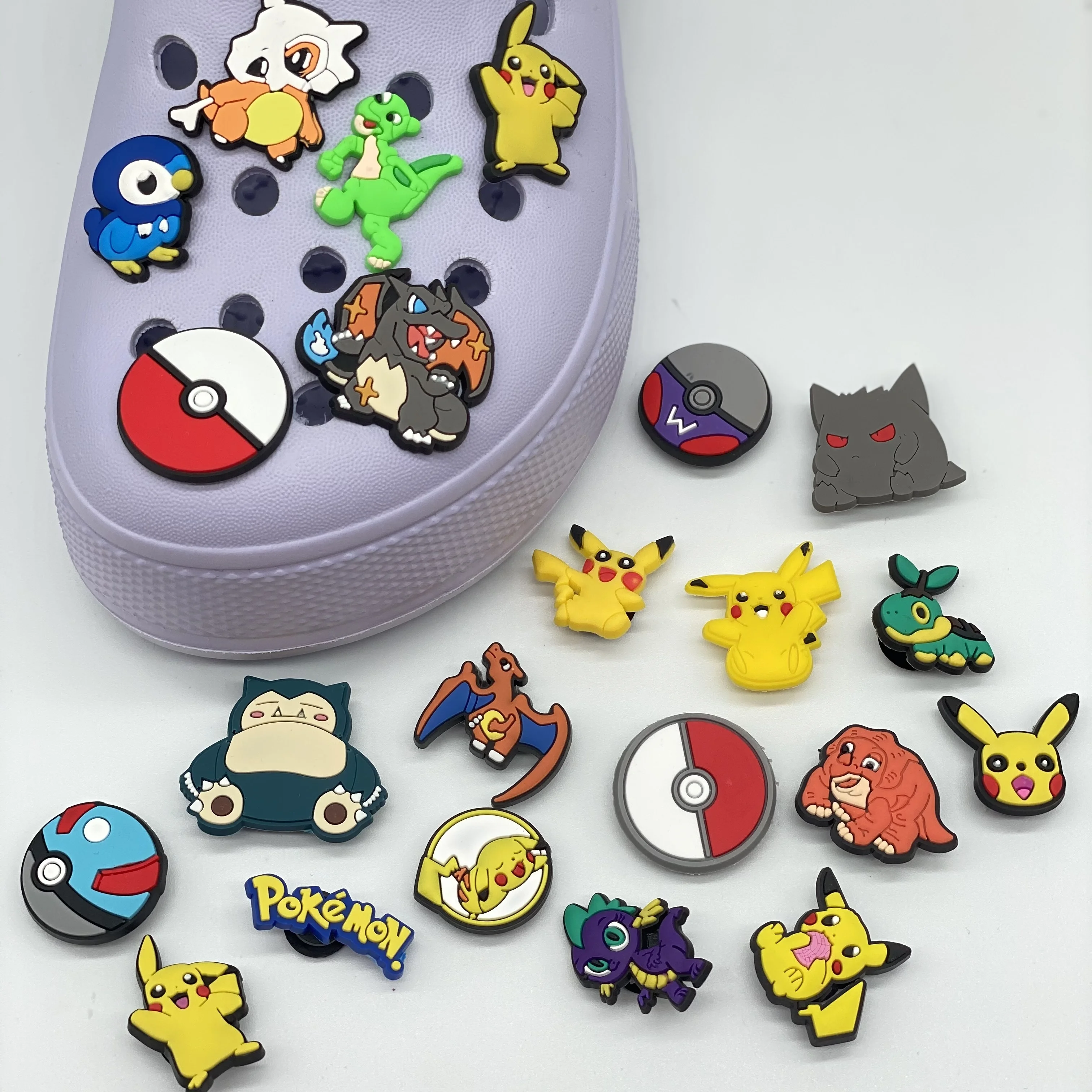 

Japan anime Pikachu New shoe charms high quality shoes decoration charms for clog charms