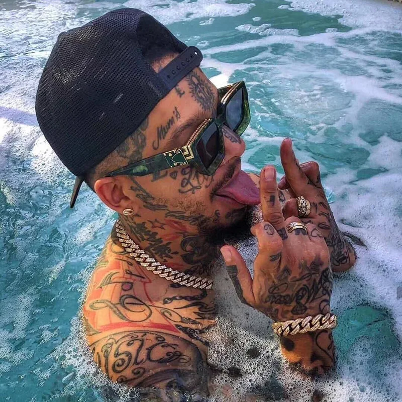 

2021 New Fashion High Quality Oversized Acetate Sunglasses mens river, Custom color