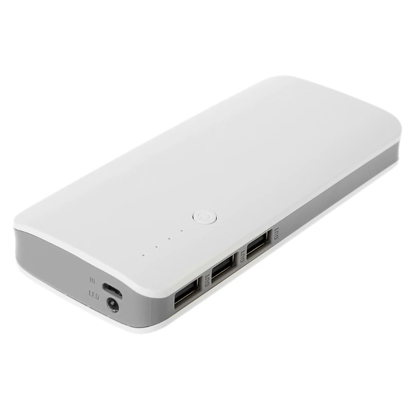 NEW Power Bank 3 Ports 5x18650 DIY Portable Battery Power Bank Shell Case with LED torch