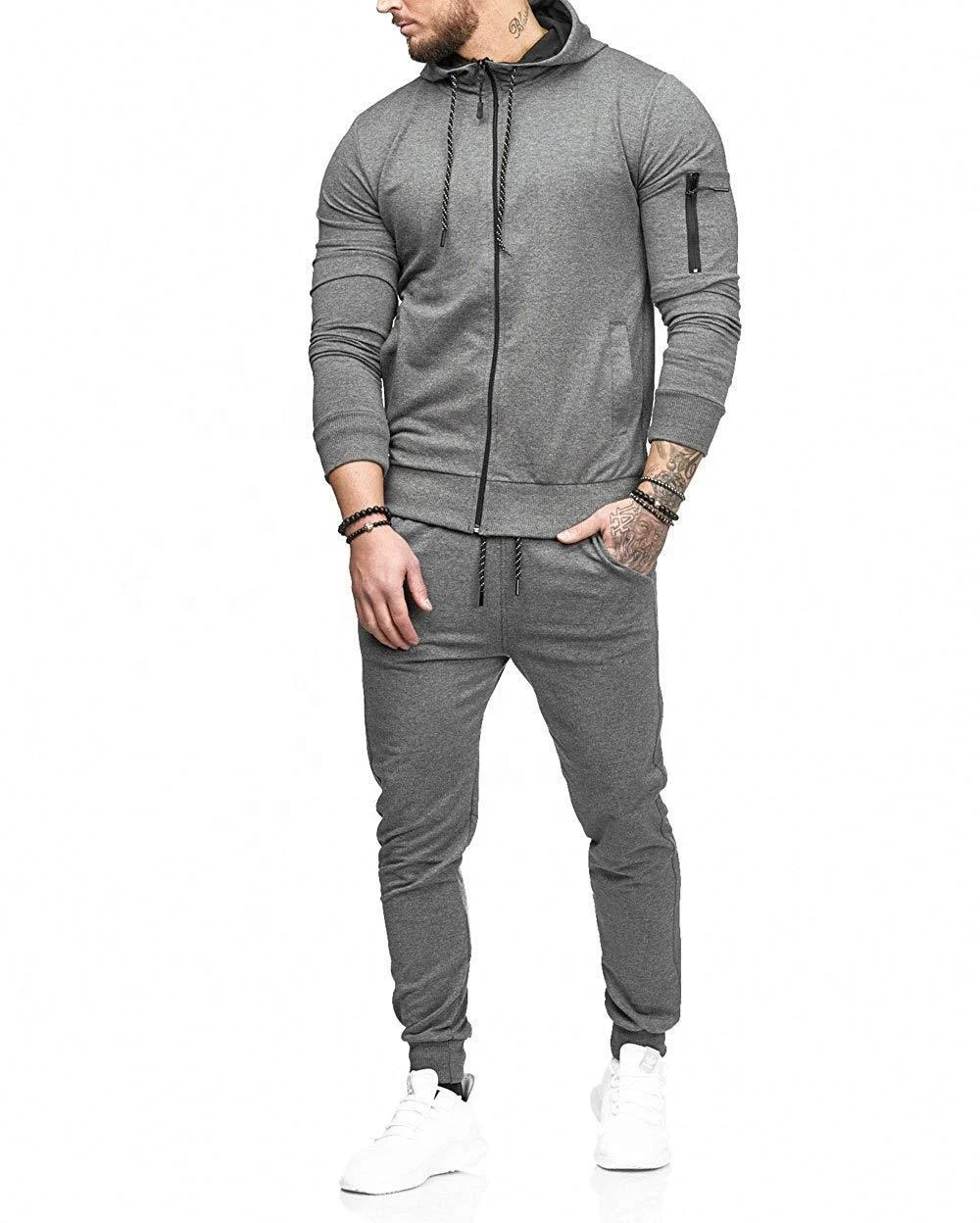 

New autumn solid color jogger hoodie set casual gym mens custom jogger sets long sleeve joggers two piece sets women 2021, Can provide different swatchbooks to choose colors